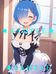 【送料無料】『Re:Zero』特選美少女★REM★ A4サイズ 特大ブロマイド