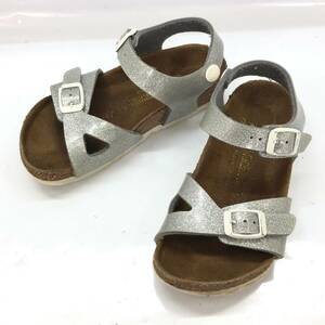 □BIRKENSTOCK RIO サンダル 27/17cm シルバーラメ ビルケンシュトック キッズ BF KIDS MAGIC GALAXY SILVER 複数落札同梱OK B240904-7