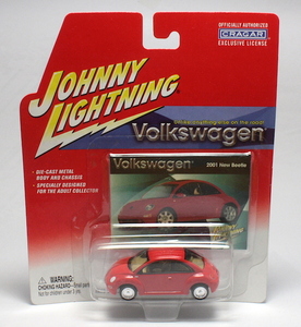 Johnny Lightning ジョニーライトニング 1/64 2001 Volkswagen New Beetle「赤」