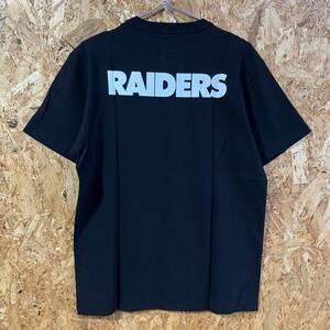 DENIME NFL RAIDERS 半袖 Tシャツ M コラボ 別注 限定 ドゥニーム オークランド レイダース 刺繍 ワッペン ブラック