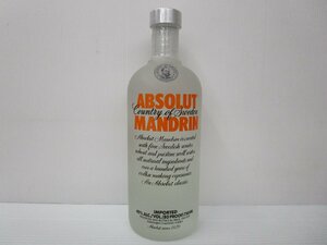 アブソルート ウォッカ マンダリン 750ml 40% スピリッツ　ABSOLUT MANDRIN VODKA スピリッツ 古酒 未開栓/B36330