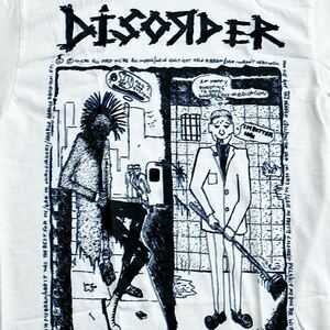 ☆新品☆Disorder ディスオーダー Tシャツ ハードコア パンクノイズコア Sサイズ(検)Chaos UK Discharge GBH Exploited 666 ライダース #1