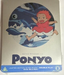 崖の上のポニョ ブルーレイ＋DVD スチールブック Ponyo Blu-ray SteelBook Studio Ghibli Hayao Miyazaki