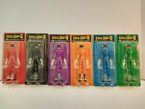 シックスレンジャー　くねくね人形　６色セット