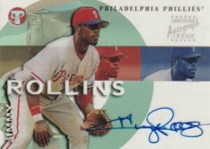 2002 TOPPS PRISTINE Jimmy Rollins Auto