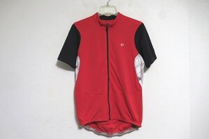 N7390:PEARL IZUMI(パールイズミ)半袖サイクルジャージ赤×黒/L：35