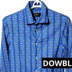 DOWBL S M 長袖 総柄 ヴィンテージ シャツ