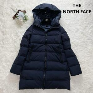 THE NORTH FACE ノースフェイス NDW91663 ウィンドストッパーダウンシェルコート ダウンコート 濃紺 ネイビー M レディース フード ロゴ