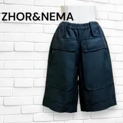 美品 ZHOR&NEMA シルク リネン ハーフパンツ