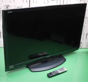 希少 美品 シャープ 40V型 フルハイビジョン 液晶 テレビ LC-40V7 2012年 フルHD 1920x1080 2チューナー USB外付けHDD録画対応 裏録 動作品