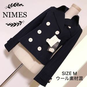 NIMES ウール素材混 ジャケット ピーコート