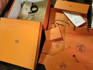 HERMES　エルメス　箱　ショッパー　ショルダーストラップ　セット