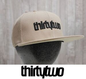 【新品】24 ThirtyTwo DOUBLE SNAPBACK HAT - BLACK/TAN 正規品 キャップ 帽子 スノーボード