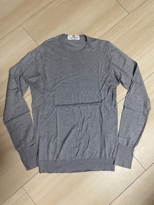 【中古】灰 uniform experiment JOHN SMEDLEY COTTON CREWNECK KNIT UE-130138 初期 GRAY ジョンスメドレー Made in ENGLAND イギリス製