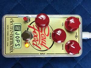 (中古) ELECTRO-HARMONIX Soul Food MOD 赤ノブ。中古品入手,クリッピングダイオード切替SW＆低音の輪郭を調整するBASS contour POT追加#18