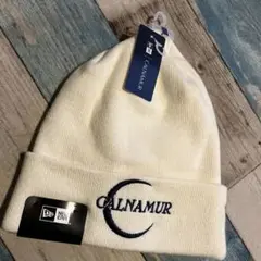 CALNAMUR ニューERA ニット帽 ホワイト