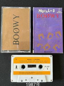 ■BOOWY■MORAL+3 ボウイ■30～40年ほど古いカセットテープ■全画像を拡大して必ずご確認願います