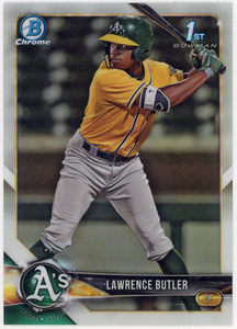 ATHLETICS外野▲LAWRENCE BUTLER/2018 1st BOWMAN CHROME DRAFT PROS リフ版!