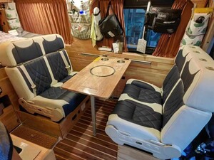 RV キャンピングカー オーダーシート 2人席 ベット 改造シート 折りたたみ式 シートベッド800mm-1200mm 色サイズカスタマイズ可 汎用