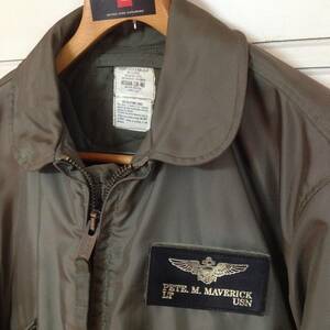 1984年官給品 米軍実物 CWU-45P 難燃製 NOMEX★縦縫いフラップ★ビンテージ AVIREX・US.NAVY★TOPGUN★サイズM★バズリクソンズ マッコイズ