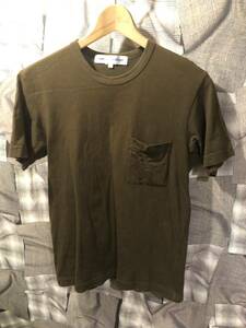 1円 ★ COMME des GARCONS SHIRT ★ 送料370円OK ★ コムデギャルソンシャツ 10SS Tシャツ S18128 オリーブ　FK