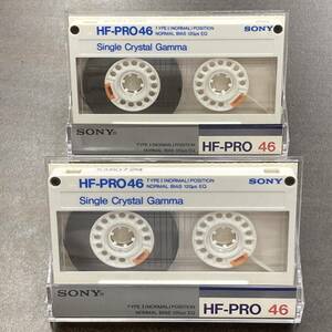 2087T ソニー HF-PRO 46分 ノーマル 2本 カセットテープ/Two SONY HF-PRO 46 Type I Normal Position Audio Cassette