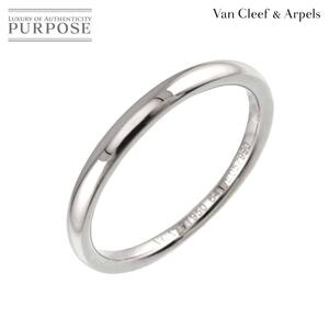 ヴァンクリーフ & アーペル Van Cleef & Arpels #64 リング バンド 幅2.5mm Pt プラチナ 指輪 Ring【証明書付き】 90242517