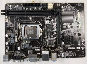 【中古パーツ】BIOS確認のみ、GIGABYTE GA-H81M-D3V-JP マザーボード ＩＯパネル LGA1150 ■MB4044