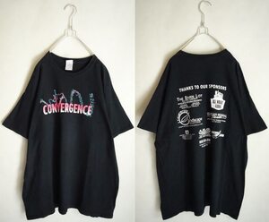 CONVERGENCE 音符デザイン Tシャツ XL ☆GILDAN