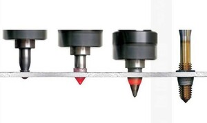 M5用 4.5mm穴 平面カッタータイプ / フロードリル バーリングドリル　タッピング用途　ボール盤 (同梱包用)