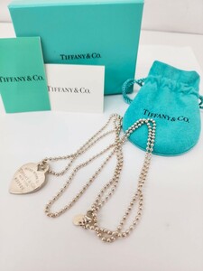 TIFFANY ティファニー 925刻印 ネックレス　リターントゥー ハート ペンダント アクセサリー箱あり#y1350