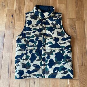 APE DOWN VEST 1st Camo エイプ ダウンベスト 美中古 M 迷彩