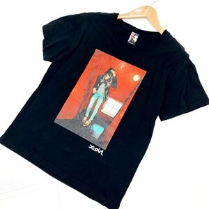 ■エックスガール X-girl 半袖Tシャツ ブラック ワンサイズ M相当 ビッグシルエット 【人気のフォトプリント♪】ストリート■EF44