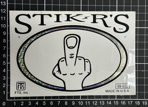 角度によって キラキラ反射する アメリカン ビンテージ ステッカー「STIK