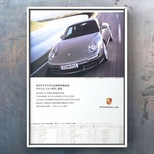 当時物 ポルシェ 911 広告 / 車 ポルシェ911 GT2RS GT3RS オプション ポスター 看板 Porche 997 991 996 中古 部品 パーツ ホイール