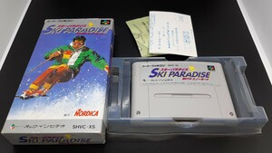 スキーパラダイス withスノーボード SKI 【動作確認済み】スーパーファミコン SFC204 箱付き【同梱可能】ソフト 希少 レア カセット ゲーム