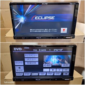 ECLIPSE ナビ 型式 AVN-Z02i DVD再生 Bluetooth テレビ フルセグ CD録音 SDカード USB AUX VTR ニンテンドーDS イクリプス カーナビ