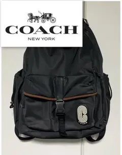 美品✨コーチ coach リュック バックパックレザー 本革　ナイロン　通勤