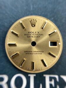 純正品 69173 69174 文字盤 ロレックス レディース デイトジャスト 金 ゴールド ダイヤル ROLEX DATEJUST dial 69179 69178 2135 GENUINE j