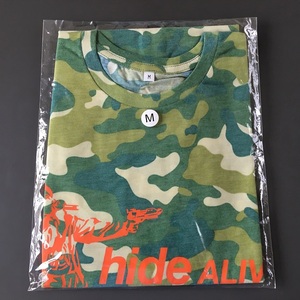 [bdj] 未開封品 Tシャツ『hide / ALIVE THE MOVIE 上映館限定 迷彩Tシャツ グリーン / Mサイズ』X JAPAN