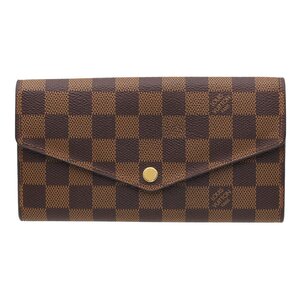 ★G2254 美品 ルイヴィトン ダミエ ポルトフォイユ サラ ニつ折長財布 N63209 LOUIS VUITTON メンズ レディース★