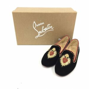 CHRISTIAN LOUBOUTIN クリスチャンルブタン スウェード ローファー 表記サイズ 38 1/2 箱付き【CFBA2014】