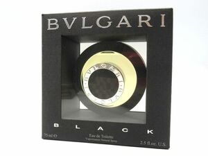 ♪中古美品 BVLGARI BLACK ブルガリ ブラック オードトワレ 75ml ほぼ満量 EDT 香水 フレグランス スプレータイプ メンズ♪