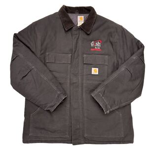 Carhartt ダックトラディショナルジャケット XL ブラック 企業物 コラボ USA製 カーハート C003 (A120)