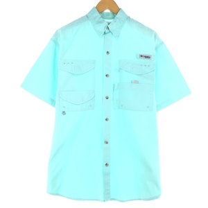 古着 コロンビア Columbia PFG 半袖 フィッシングシャツ メンズS /eaa442273 【SS2409_30%】