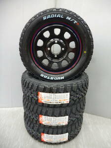 新品★デイトナ★マッドスターM/T★155/65R13セット★軽トラック・軽バン・ハイゼット・キャリー・エブリー・サンバー★G