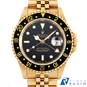 ロレックス GMTマスターII 16718 ブラック ブラックベゼル N番 中古 メンズ 腕時計