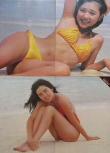 石原真理子 白井まるみ 水着 1981年 切り抜き 8ページ E1GMPB