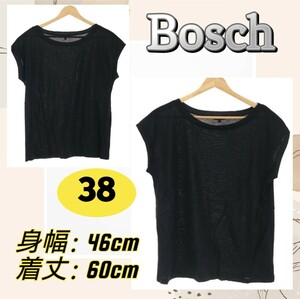 Bosch9ボッシュ トップス Tシャツ カットソー 袖なし フレンチスリー 38 古着 レディース