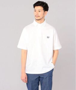 定価13200円 FRED PERRY ボタンダウンポロシャツ 半袖ポロシャツ S